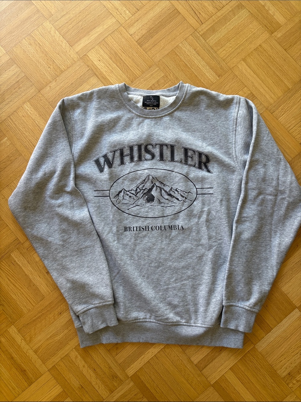 Peace Collective Grey Whistler Graphic Crewneck Sweatshirt